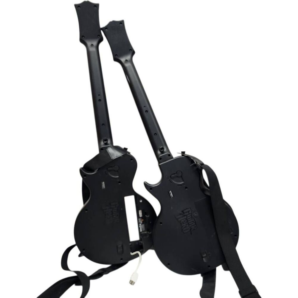 Guitar Hero Aerosmith Les Paul Wireless Wii Controllers Set of 2 Gibson OEM - Picture 3 of 10